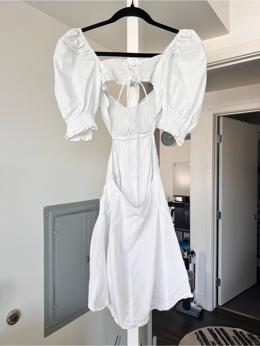 SOLD For Love & Lemons Arya Mini Dress White Size XS - Picture 3 of 12